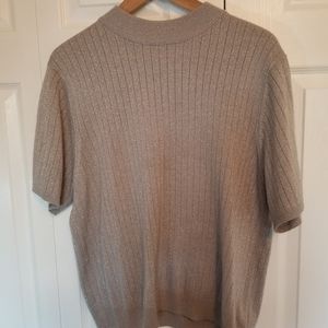 Sparkly gray short sleeve